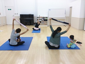 ８月４日東雲カルチャー　杉もとみな子の「ママと一緒にベビーバレエ」